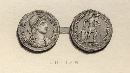 Moeda da época de Juliano, o Apóstata