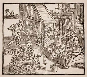 Coiners at Work, 1577 (foto sépia)