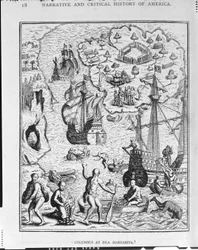 "Colombo na Ilha Margarita", de "A História Narrativa e Crítica da América", editado por Justin Winsor, Londres, 1886