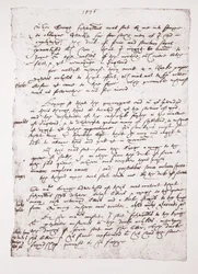Cópia de um memorando de John Hawkins sobre suas relações com a Espanha, 1576