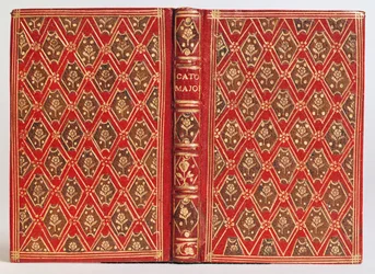 Capa de um livro, possivelmente Cato Major de Senectute por Cícero (couro)