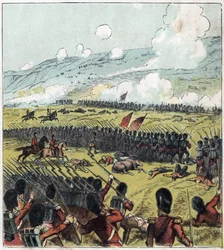 Guerra da Crimeia (1853-1856): a Batalha do Alma entre o exército russo e uma coligação britânica, francesa e turca em 20/09/1854. "A Batalha do Alma"