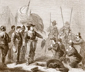 Cromwell suprimindo o motim no exército, 1649