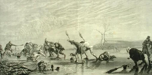 Curling in c.1880, de 