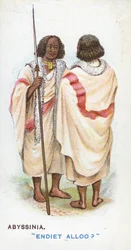 Cumprimento habitual na Abissínia, 1907