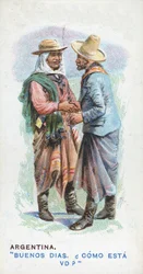 Cumprimento habitual na Argentina, 1907