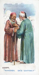 Cumprimento habitual no Egito, 1907