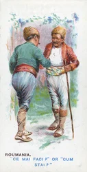 Cumprimento habitual na Romênia, 1907