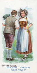 Cumprimento habitual na Suíça, 1907