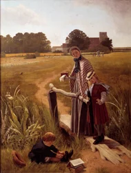 Partida para a Pintura de Massa da Escola de Inglês. Museu de Belas Artes de Orleães do século XIX