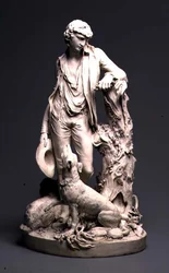 Derby shepherd, c.1795 (porcelana de biscoito)