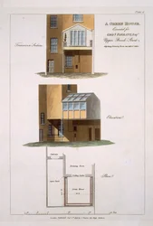 Projeto para uma casa verde, executado por G. Farrant, 1806