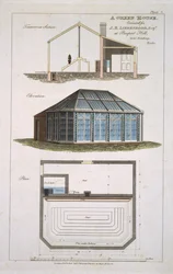 Projeto para uma casa verde executado por J. E Liebenrood em Prospect Hill