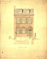 Design para o Little Theatre, Haymarket, c.1800 (aguarela sobre papel)