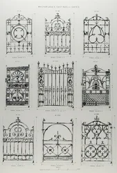 Desenhos para grades de ferro fundido, da 