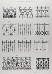 Desenhos para grades de ferro fundido, da 