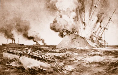 Destruição do Dresden off Fernandez em 14 de março de 1915, 1914-19