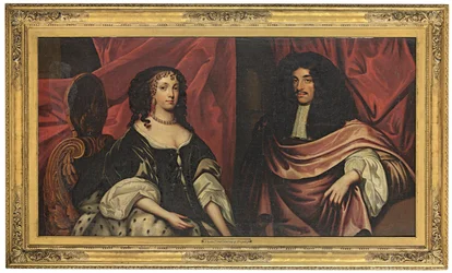 Retrato duplo do rei Carlos II e Catarina de Bragança, c.1665