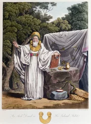 Druid - em "Celtas e Godos, costumes dos habitantes das Ilhas Britânicas do início do século VI e das nações góticas da costa ocidental do Báltico", por S.R. Meyrick e Ch. Smith