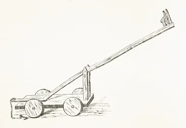 Fezes Ducking usadas no século 15, de "A História Nacional e Doméstica da Inglaterra" por William Hickman Smith Aubrey (1858-1916) publicaram Londres, c.1890