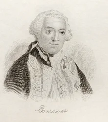 Edward Boscawen, do &39;Crabb&39;s Historical Dictionary&39;, publicado em 1825