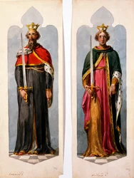 Edward II e Richard I (wc no papel)