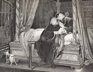 Edward V e Richard, Duque de York na Torre, da &39;Galeria de Retratos Históricos&39;, publicado em 1880