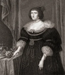 Elizabeth, Rainha da Boêmia (1596-1662), de Lodges British Portraits, 1823