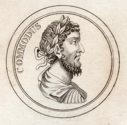Emperor Commodus, do &39;Crabb&39;s Historical Dictionary&39;, publicado em 1825