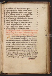 Extractos da Historia Anglorum de Henrique de Huntingdon, Cotton MS Titus D XXIV, f.127r (velino)