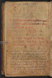 Extractos da Historia Anglorum de Henrique de Huntingdon, Cotton MS Titus D XXIV, f.156v (velino)