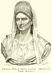 Faustina, esposa de Marco Aurélio. (Busto no Museu de Nápoles)