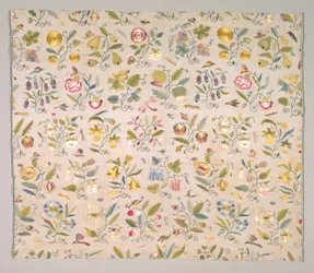 Bordado floral, início de 1600