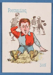 Footballing Son, do jogo de cartas Happy Families, c.1890-1900