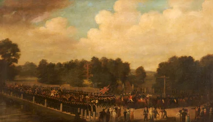 Francis Dukinfield Astley em procissão como alto xerife, c.1806-7