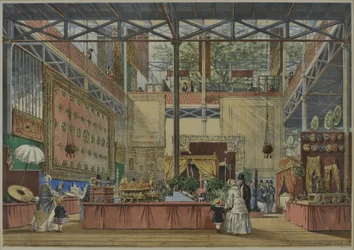 De "Imagens abrangentes da grande exposição de 1851" de Dickinson, publicado em 1854 na Índia nº 5, 1854