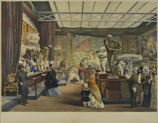 Das fotos abrangentes de "Dickinson" da grande exposição de 1851 ", publicada em 1854 na França, em 1854