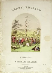 Capa da capa da música para Merry England, uma quadrilha de Wilhelm Keller
