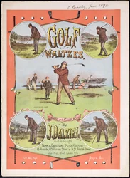 Capa da partitura de Golf Waltzes de J. Dalziel