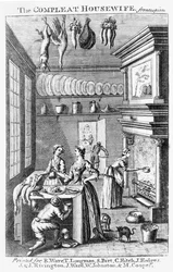 Frontispício de &39;The Compleat Housewife&39;