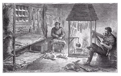 Caçadores de peles no Canadá, 1880