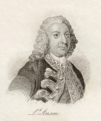George Anson, do &39;Crabb&39;s Historical Dictionary&39;, publicado em 1825