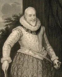 George Carew (1555-1629) Conde de Totnes e Barão Carew de Clopton (gravura)