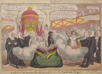Fantasma como visto em Hamlet de St. Stephens Chapel, pub. 1820