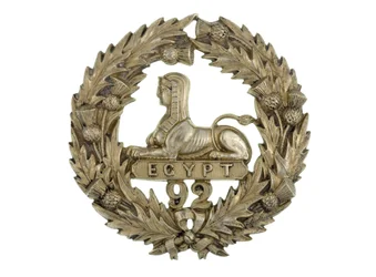 Crachá Glengarry, c.1874-81 (metal branco)