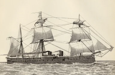 HMS Alexandra, de &39;The National Encyclopaedia&39;, publicado por William Mackenzie, Londres, final do século XIX