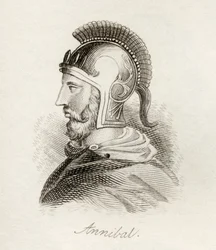 Hannibal, o Grande, do "Dicionário Histórico de Crabb", publicado em 1825