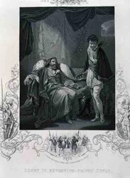 Henrique IV Reprodução do Príncipe Henrique IV, de Henrique IV de William Shakespeare (1564-1616) (gravura)