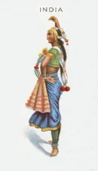 Índia, cartão de cigarro, 1915