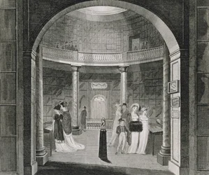 Vista interior do Museu Leverian, 1806